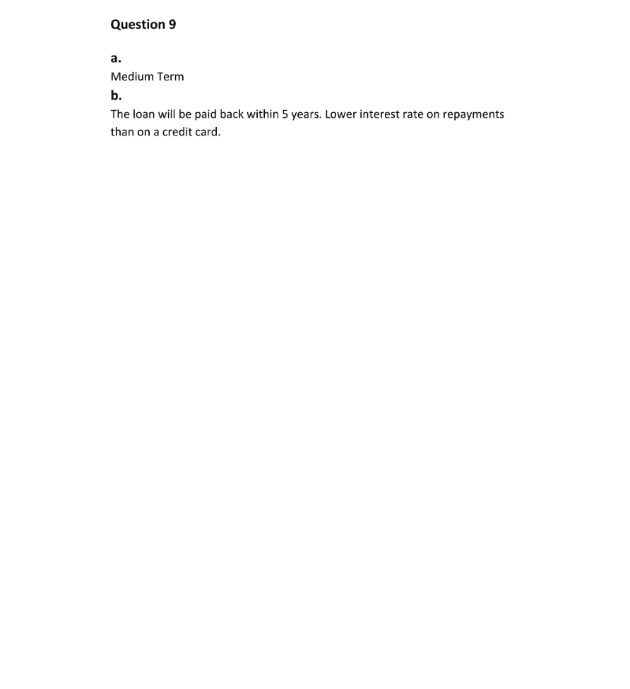 Marking Scheme Part 1