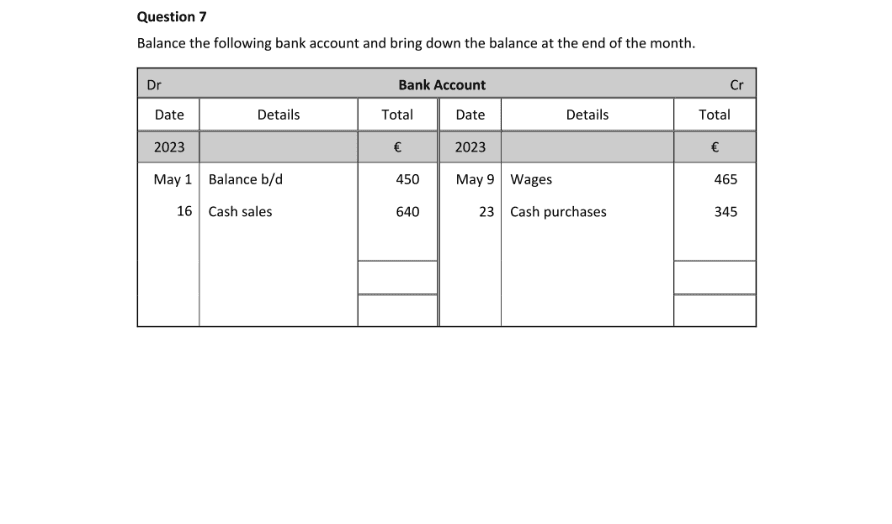 Question 2023 - 7 Part 1