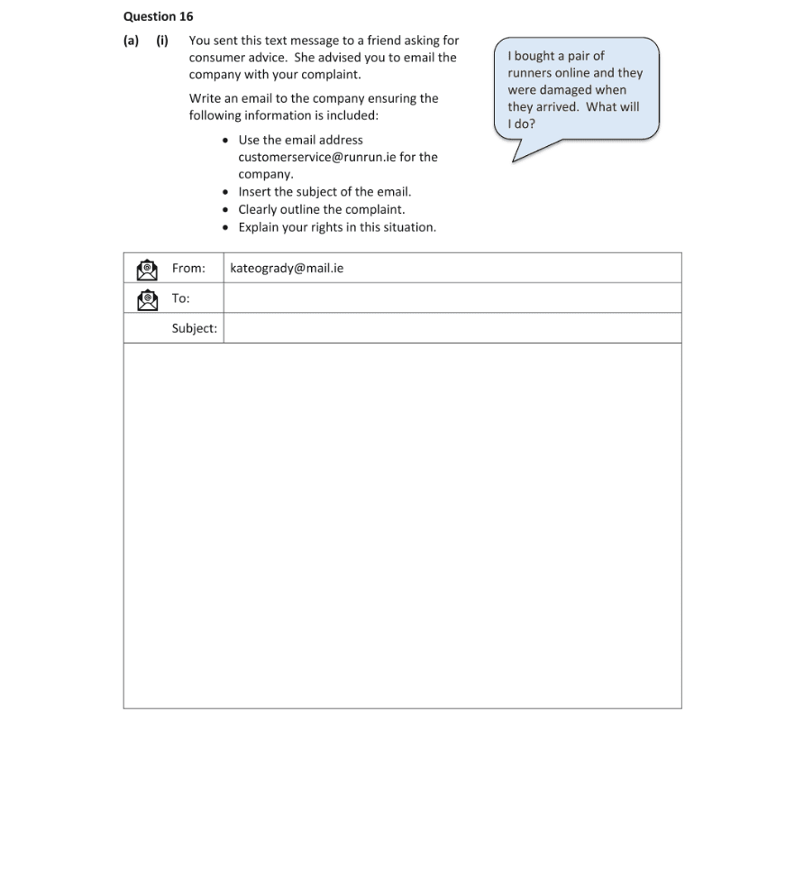 Question 2019 - 16 Part 3