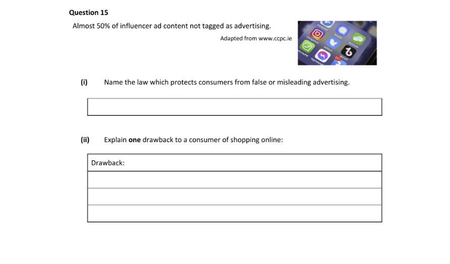Question 2024 - 15 Part 1