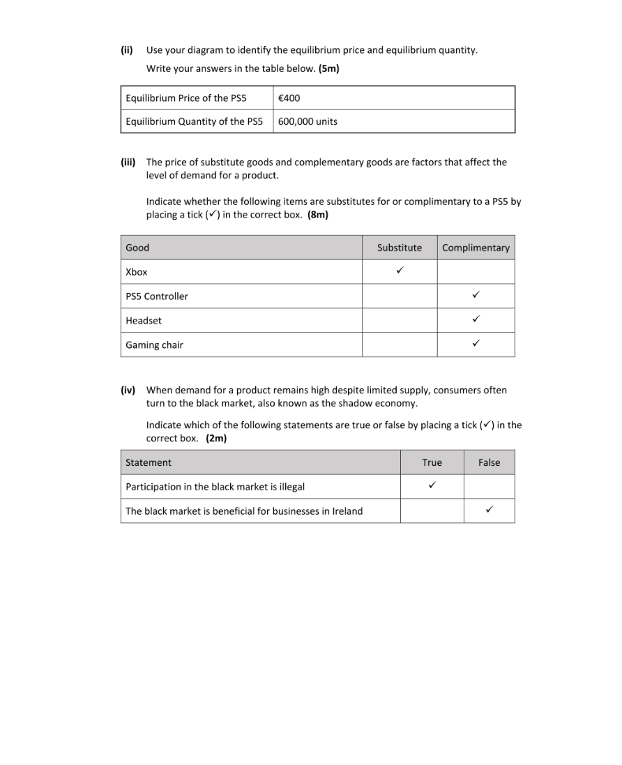 Marking Scheme Part 2