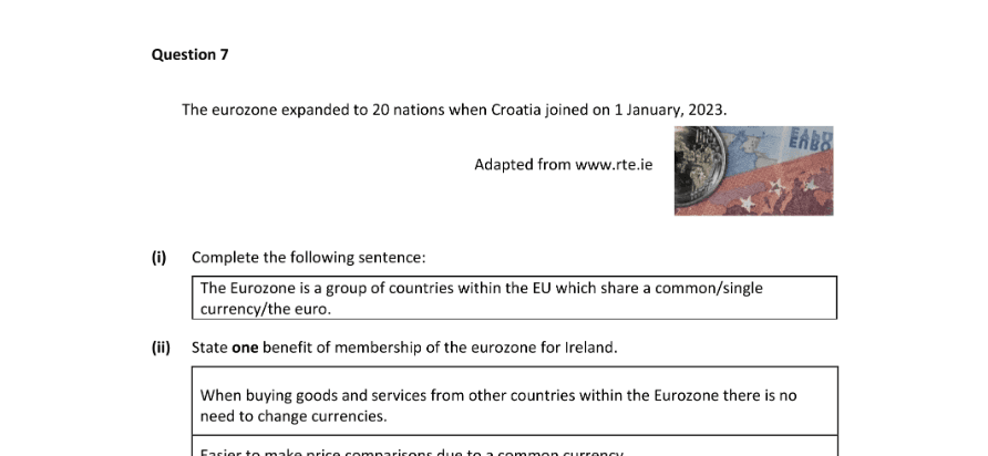 Marking Scheme Part 1