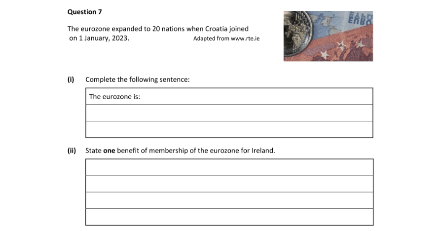 Question 2024 - 7 Part 1