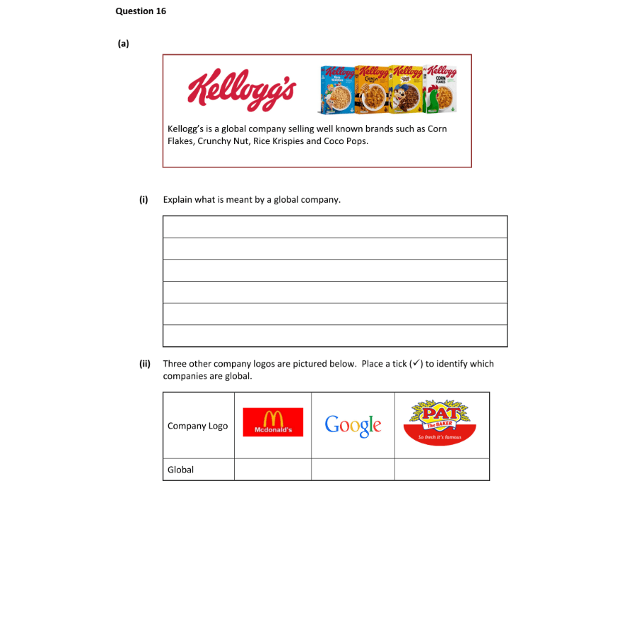 Question 2024 - 16 Part 1