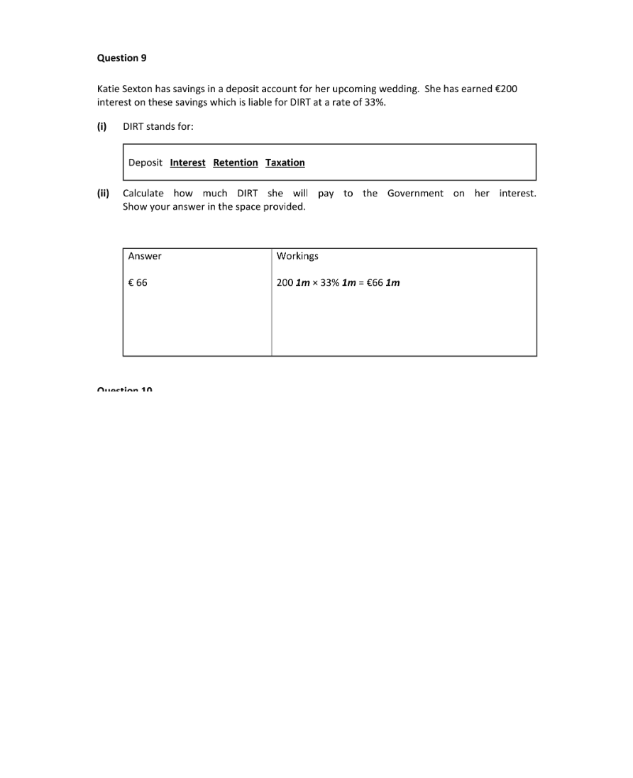 Marking Scheme Part 2