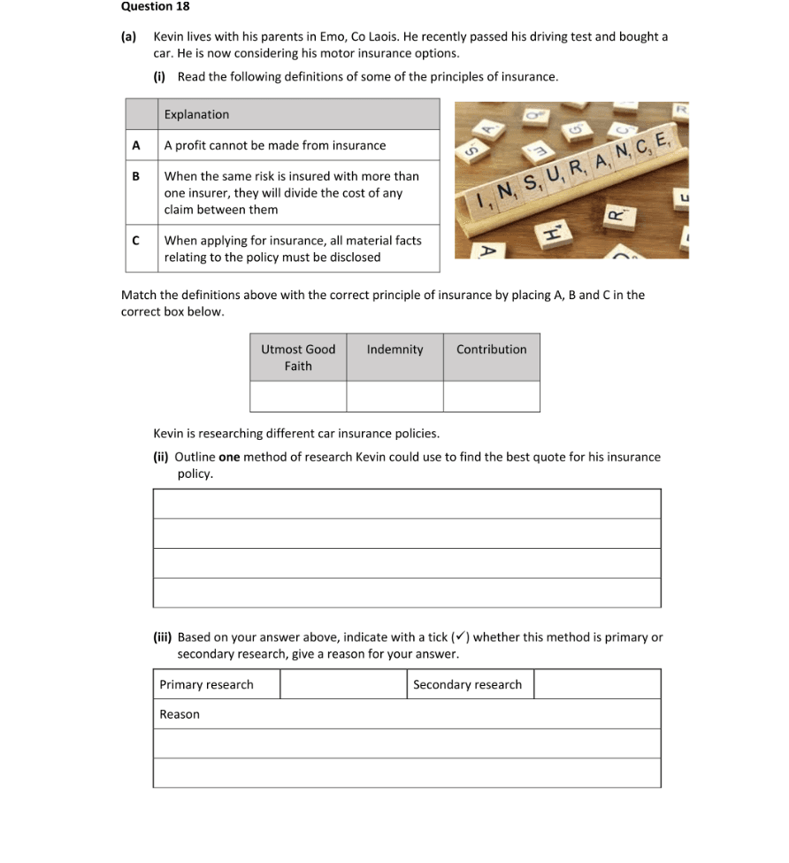 Question 2022 - 18 Part 1