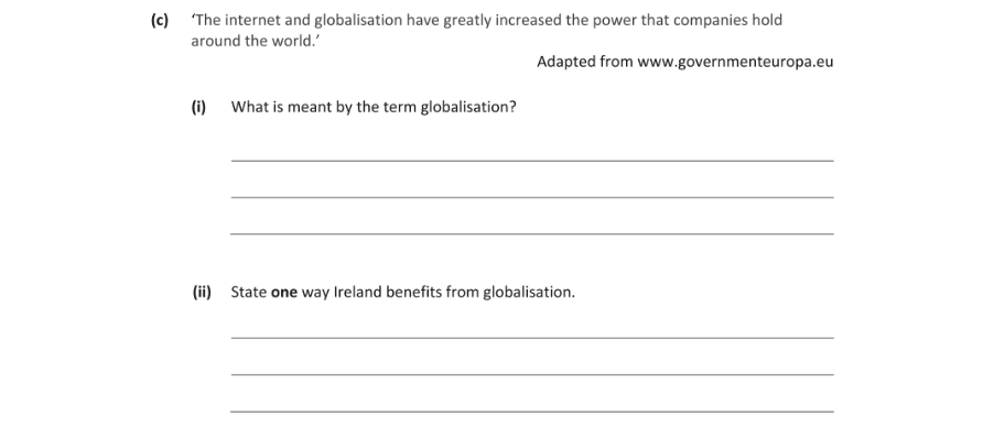 Question 2019 - 16 Part 1