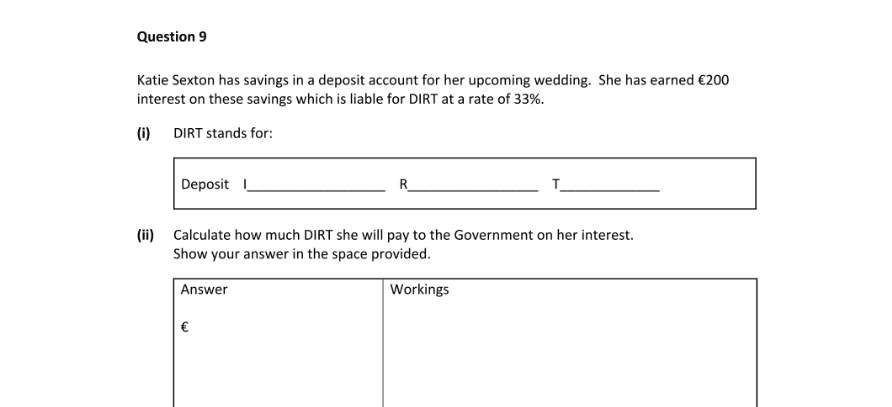 Question 2024 - 9 Part 1