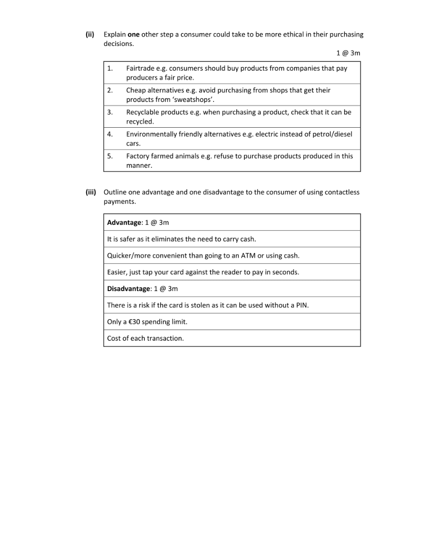 Marking Scheme Part 2