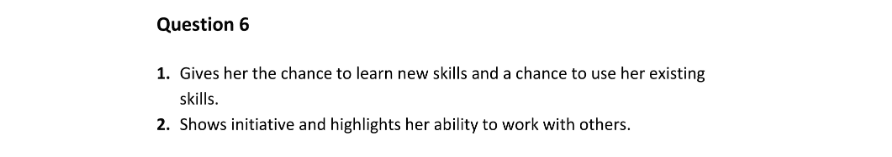 Marking Scheme Part 1