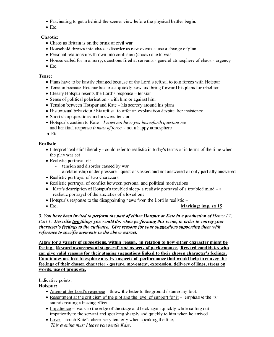 Marking Scheme Part 4