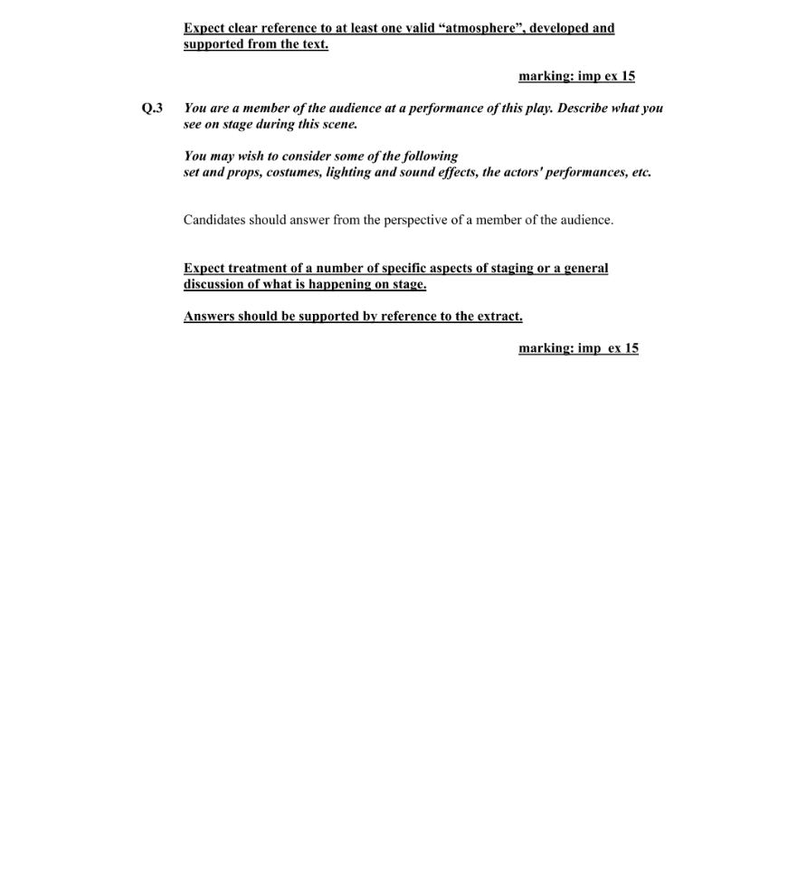Marking Scheme Part 1