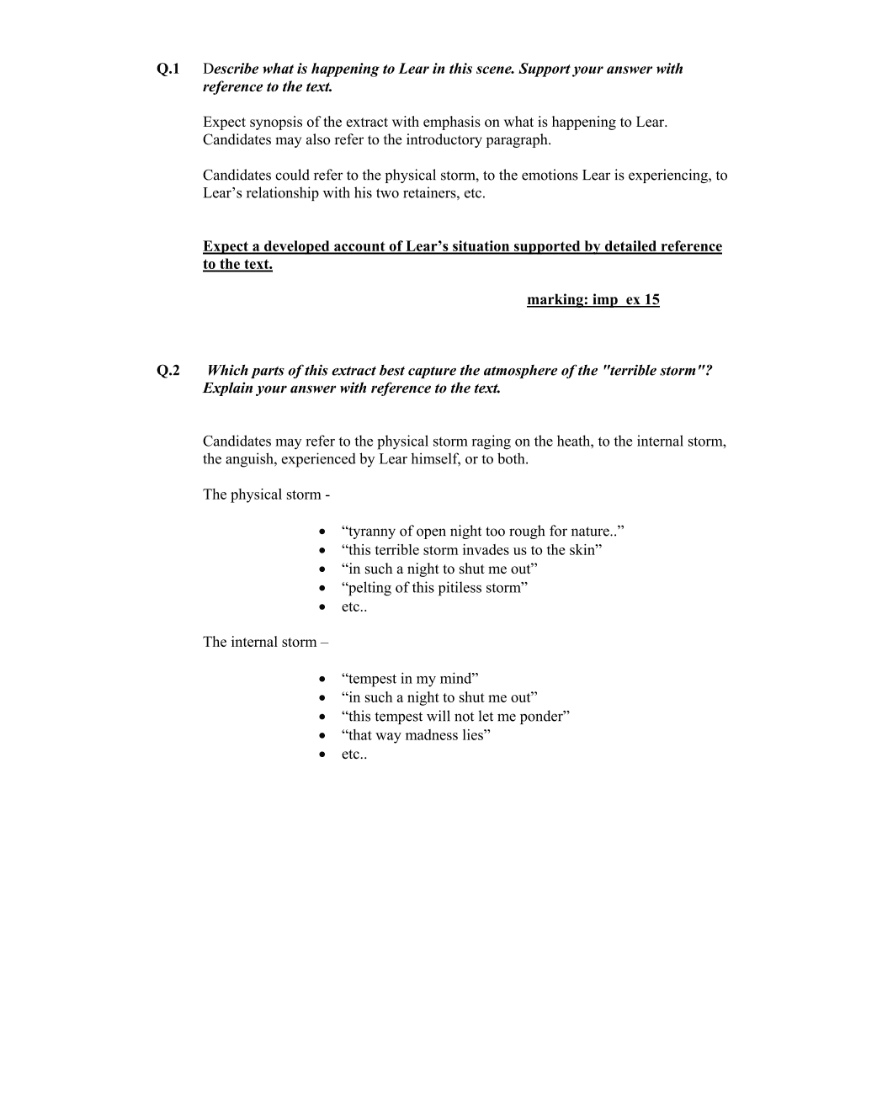 Marking Scheme Part 2