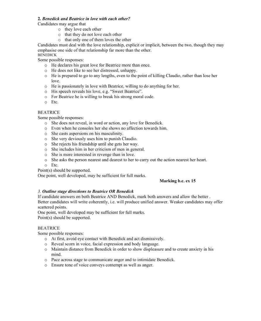 Marking Scheme Part 2