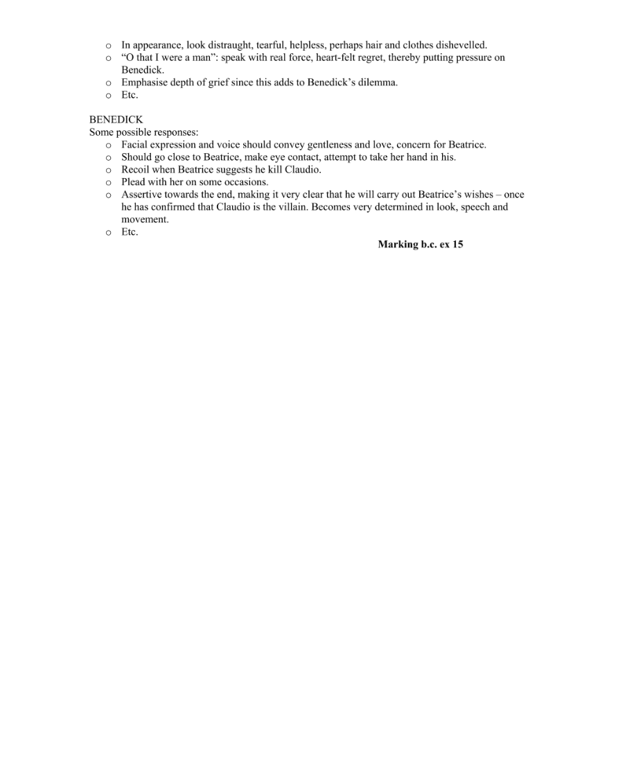 Marking Scheme Part 3