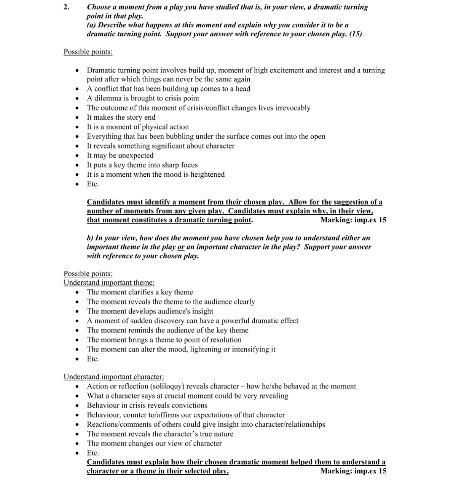 Marking Scheme Part 2