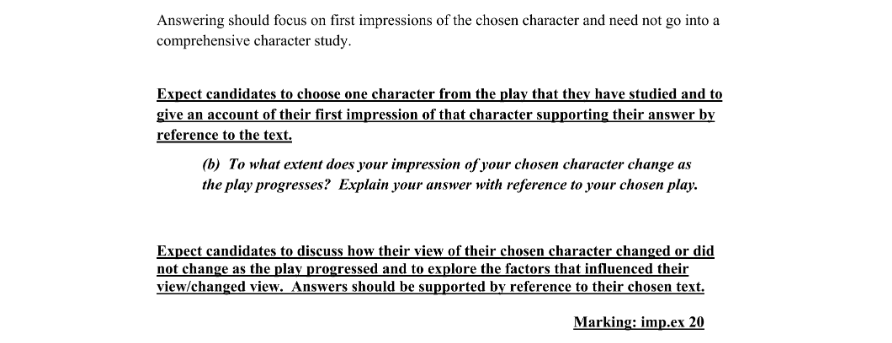Marking Scheme Part 1