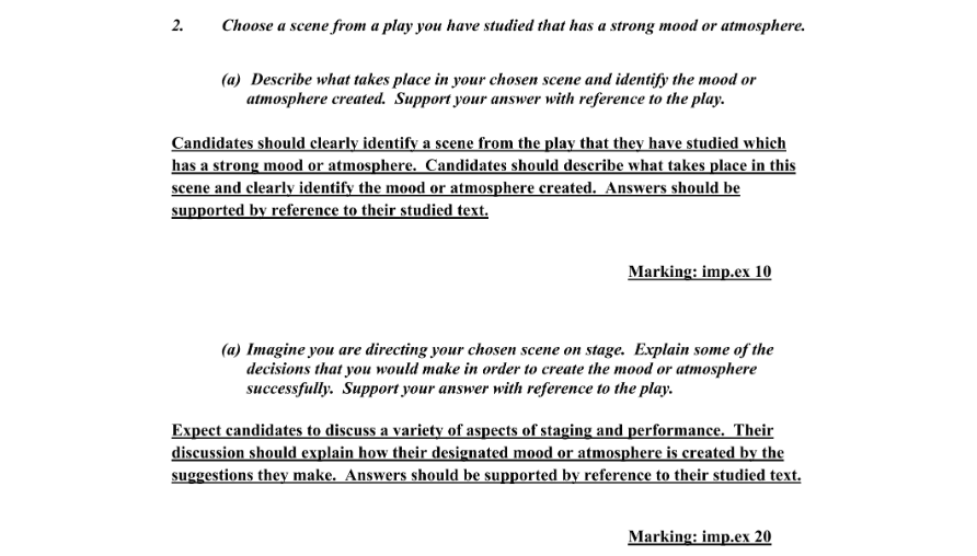 Marking Scheme Part 2