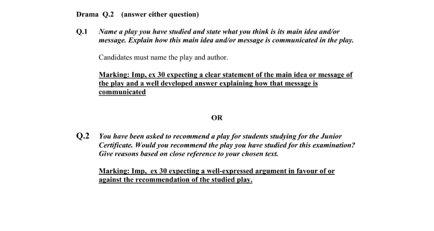 Marking Scheme Part 1