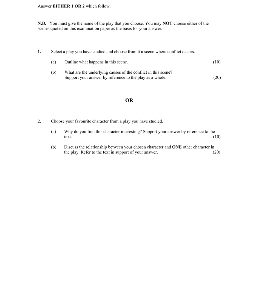 Question 2005 - 2 Part 1