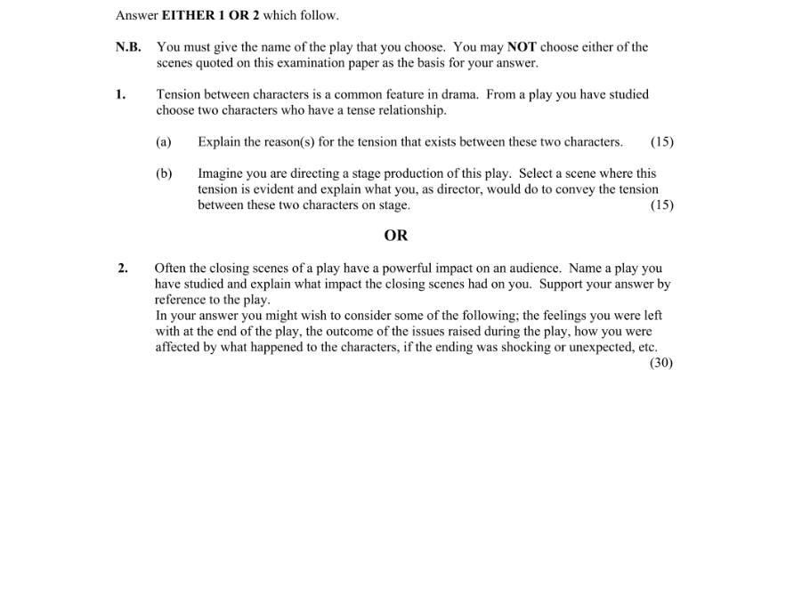 Question 2010 - 2 Part 1