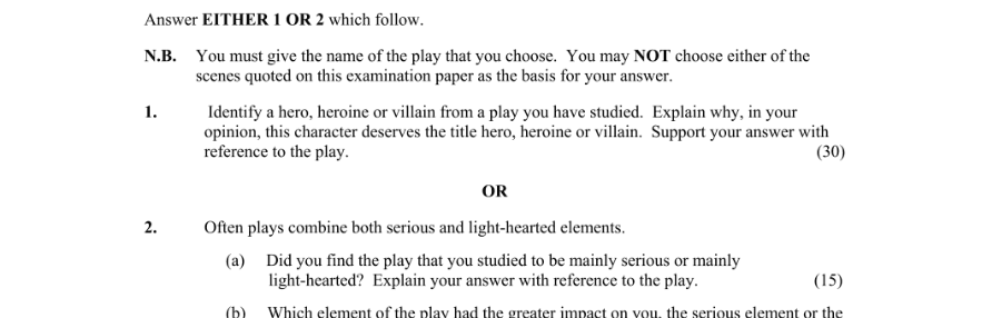 Question 2011 - 2 Part 1