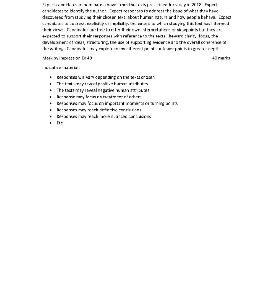 Marking Scheme Part 1