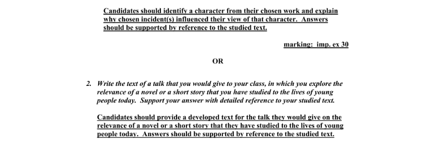 Marking Scheme Part 1