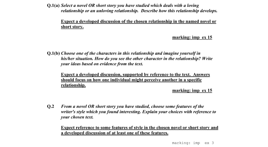 Marking Scheme Part 1