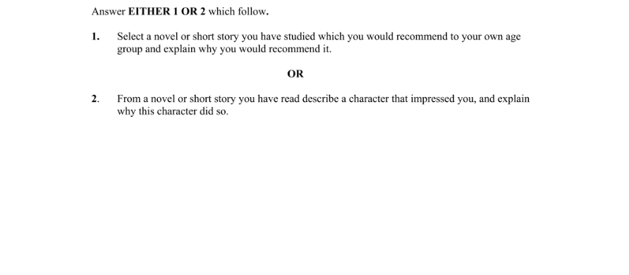 Question 2007 - 2 Part 1