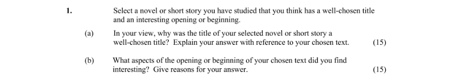 Question 2014 - 2 Part 1