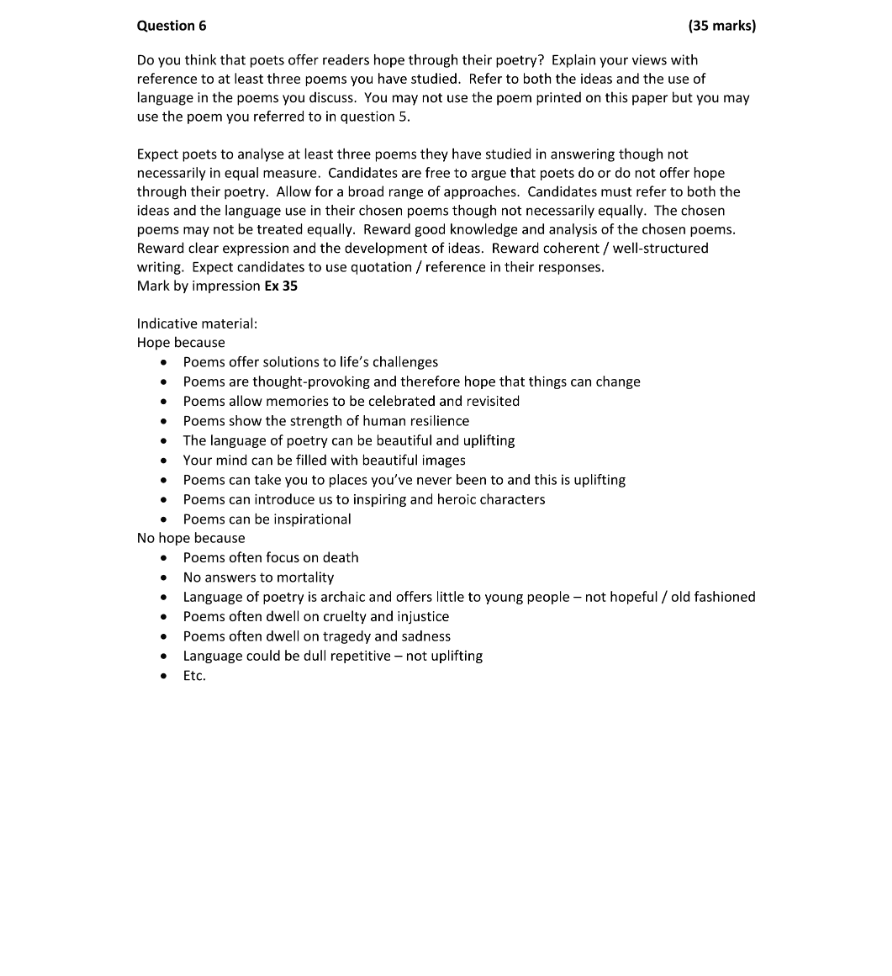 Marking Scheme Part 1