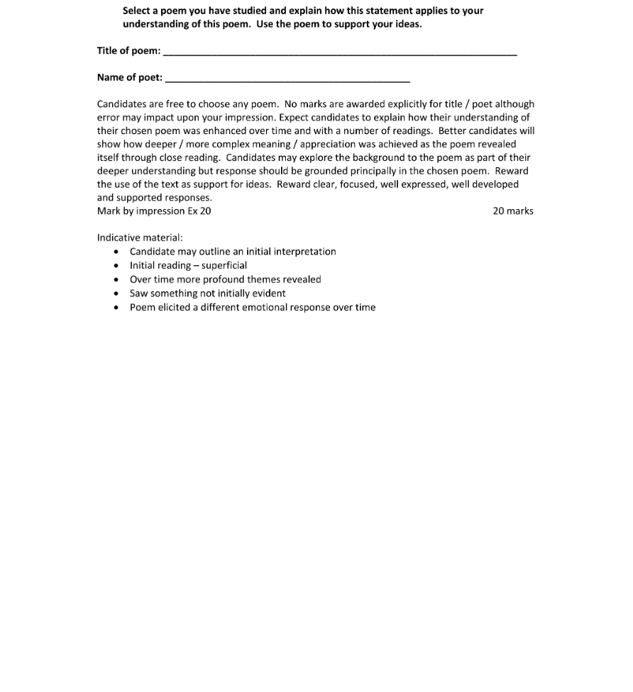 Marking Scheme Part 1