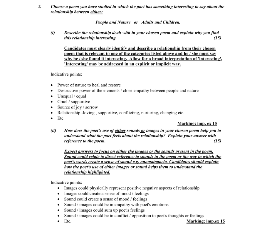 Marking Scheme Part 2