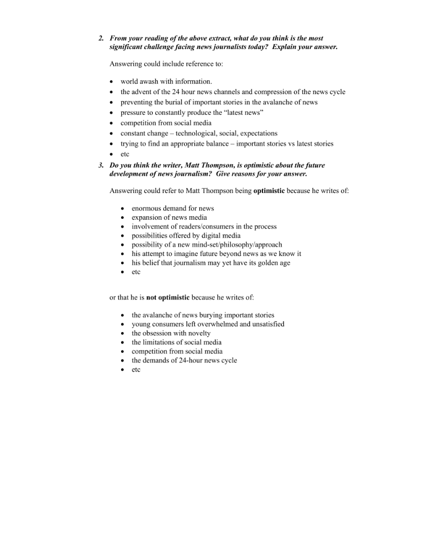 Marking Scheme Part 2