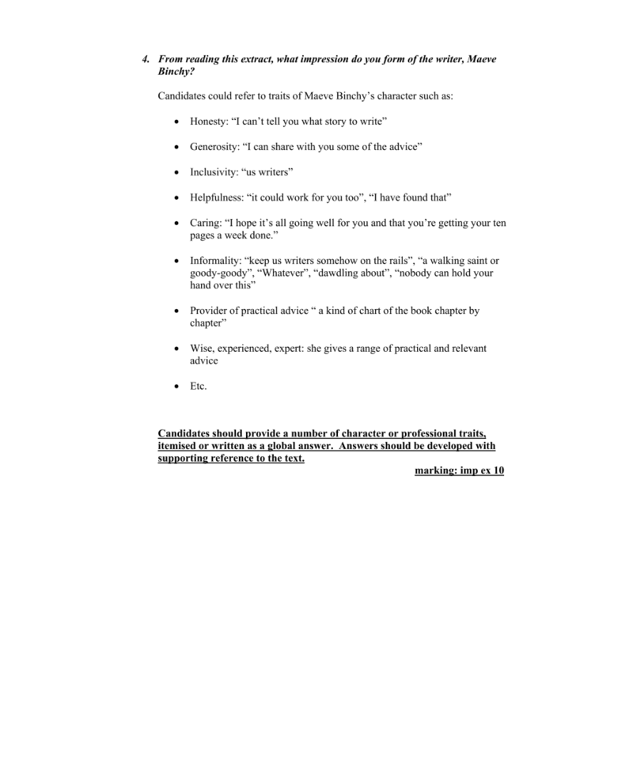 Marking Scheme Part 2