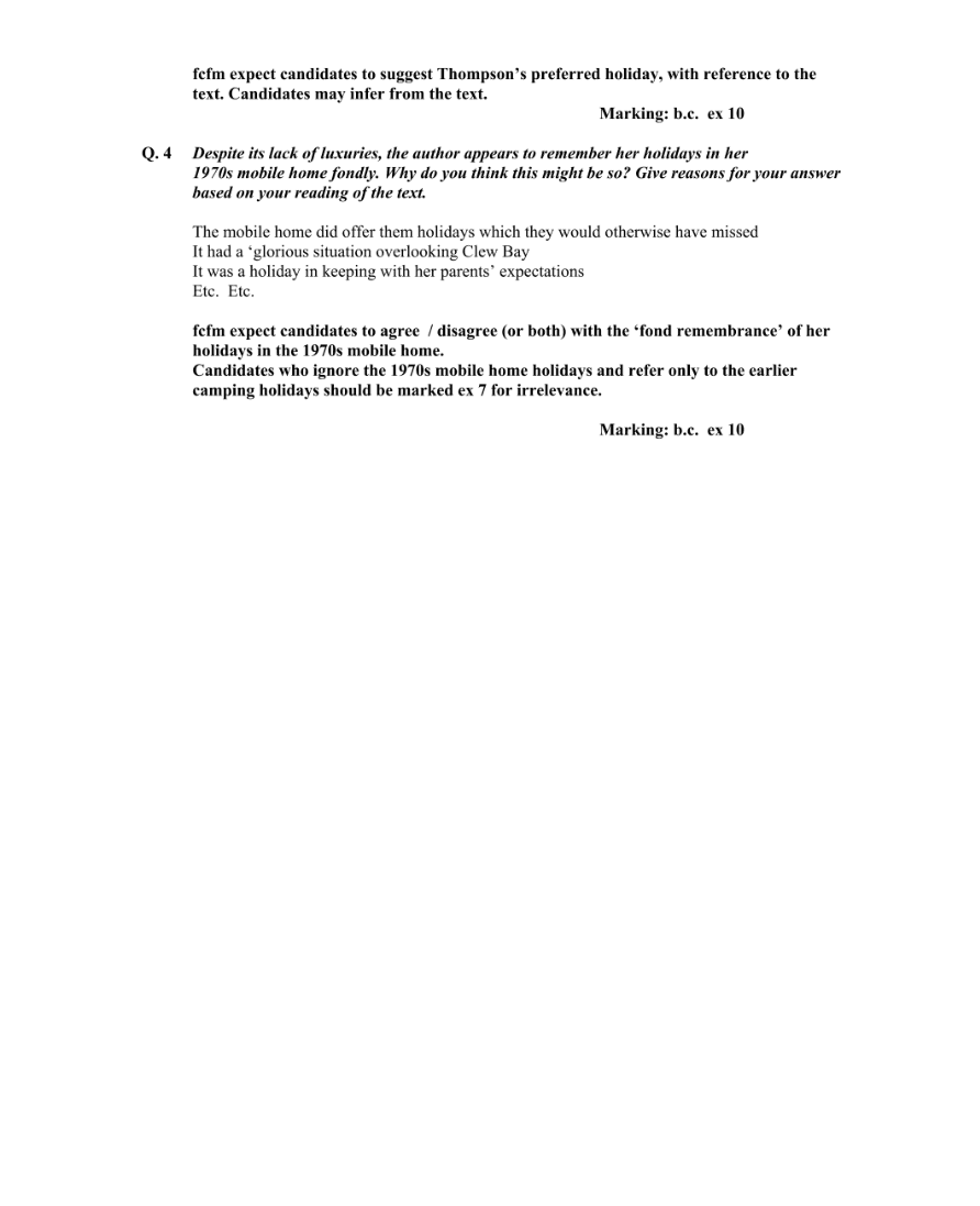 Marking Scheme Part 2