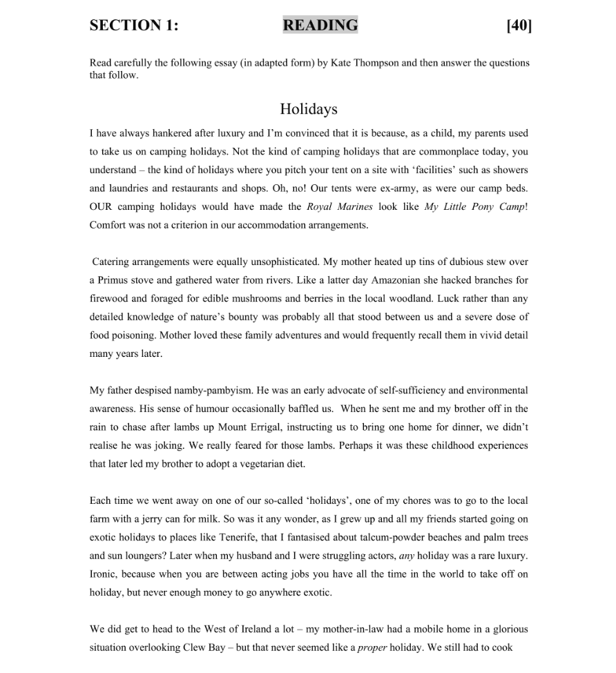 Question 2005 - 1 Part 1