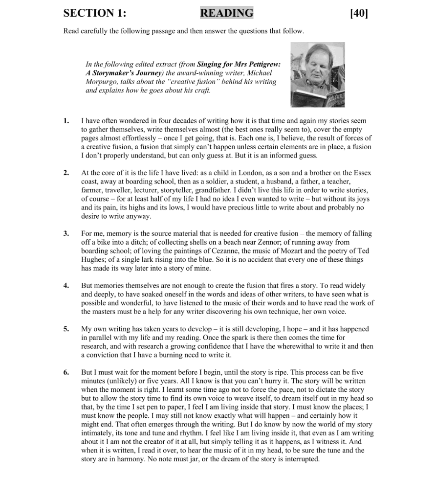 Question 2009 - 1 Part 1