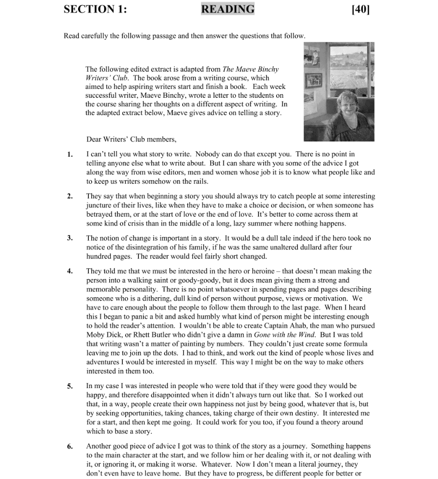 Question 2011 - 1 Part 1