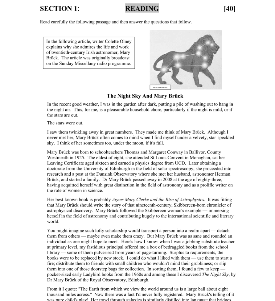 Question 2015 - 1 Part 1