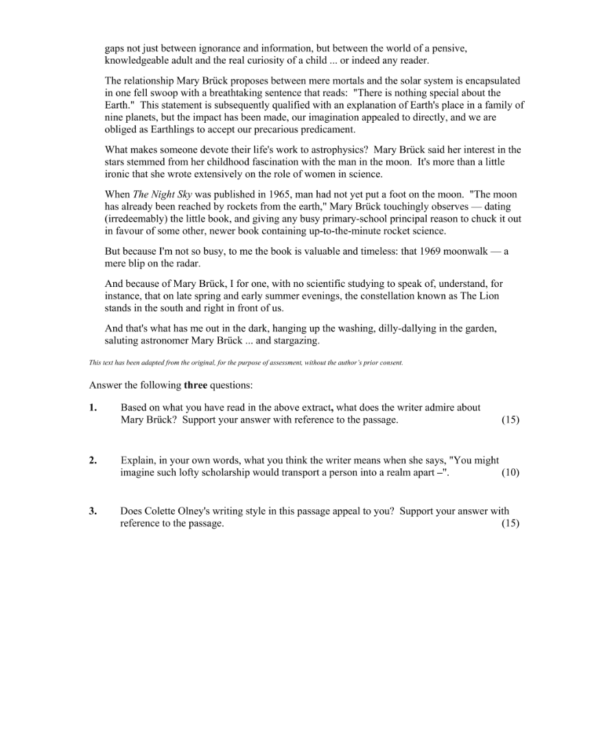 Question 2015 - 1 Part 2