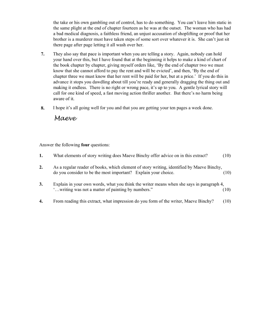Question 2011 - 1 Part 2