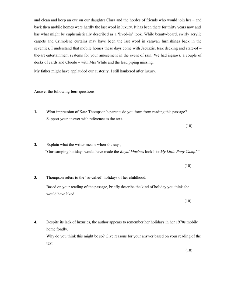 Question 2005 - 1 Part 2