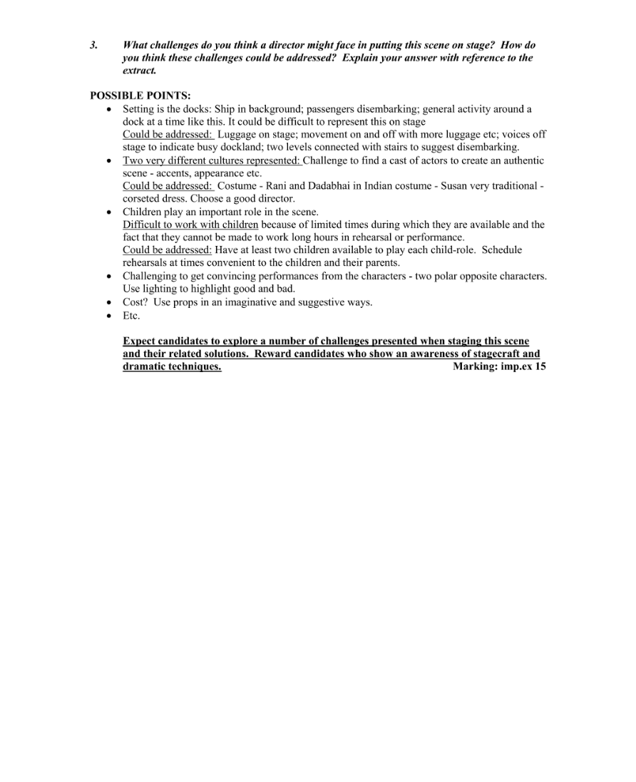 Marking Scheme Part 2