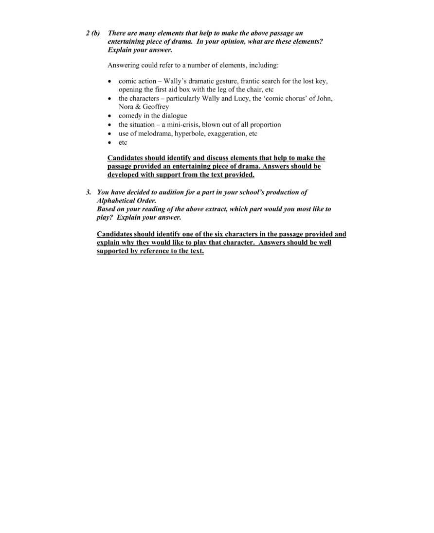 Marking Scheme Part 2