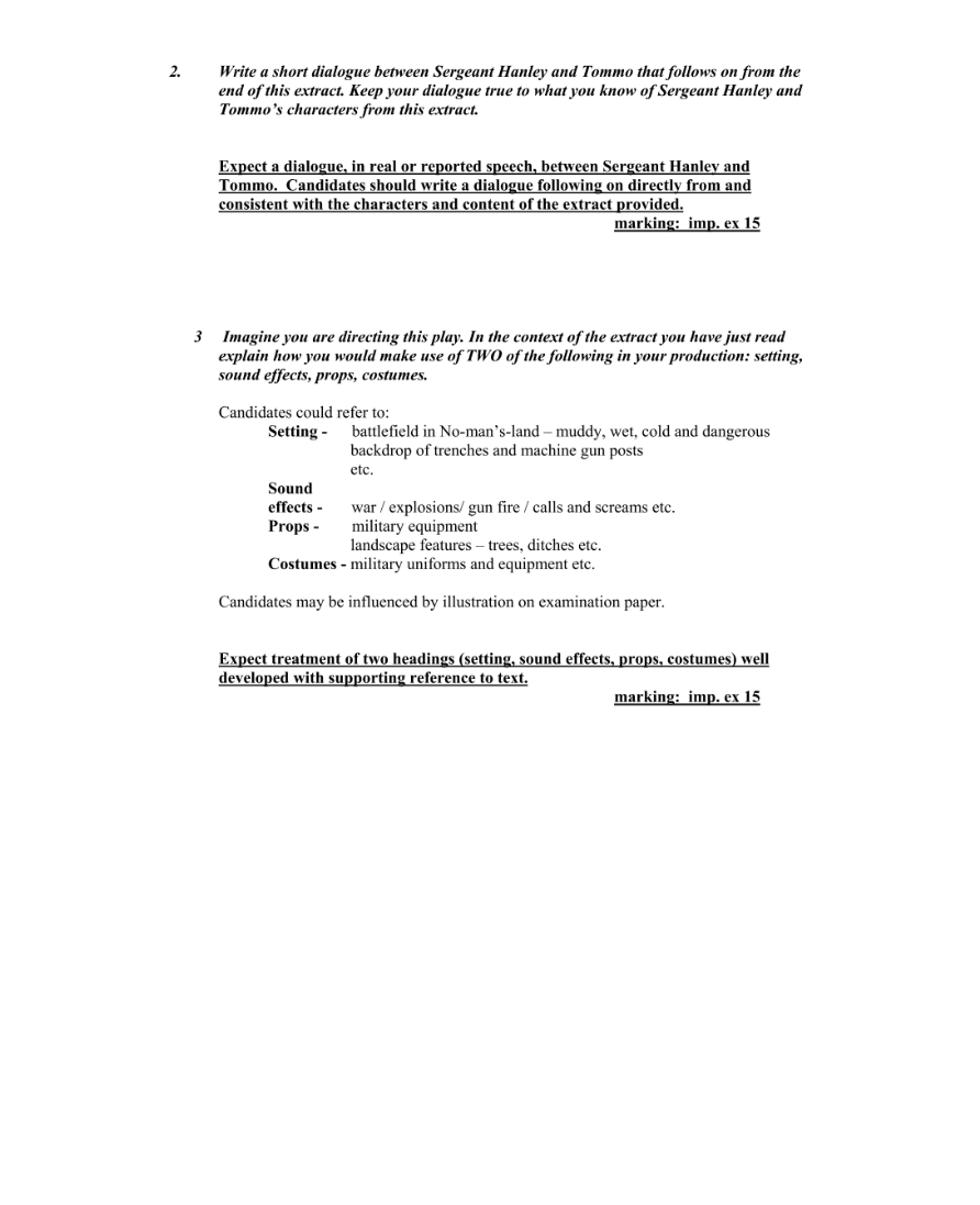 Marking Scheme Part 2