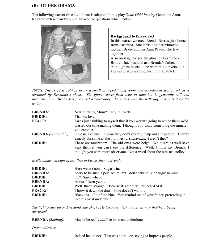 Question 2010 - B Part 1