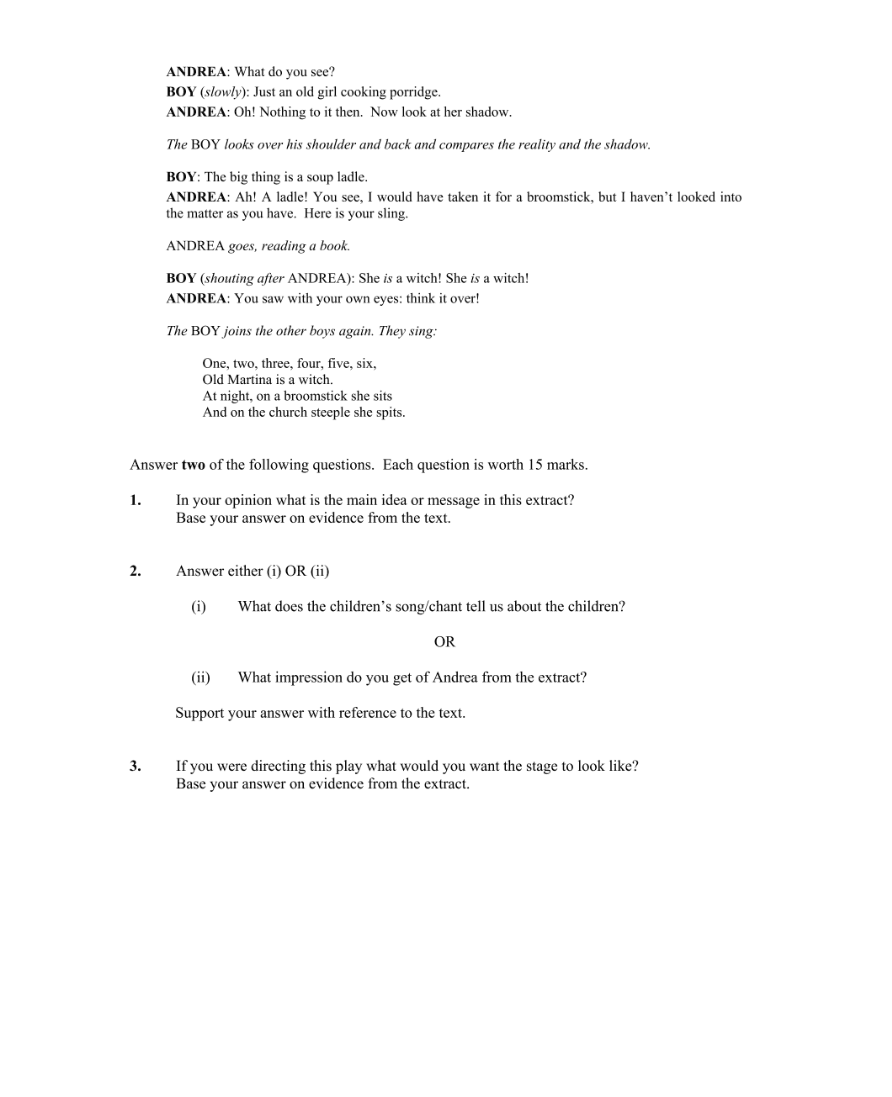 Question 2007 - B Part 2