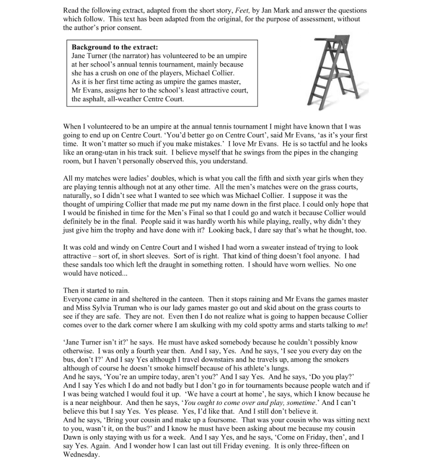 Question 2012 - 1 Part 1